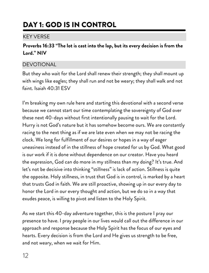 Life Less Hurried: 40 days of stillness for the soul desiring to live from the strength of His peace